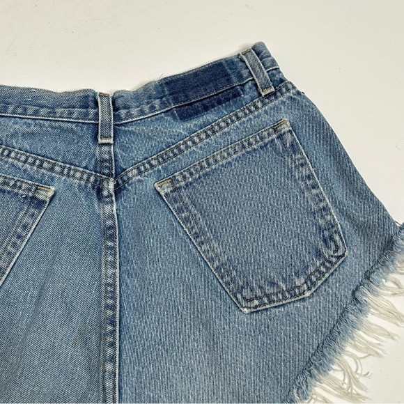 Coal N Terry Marvel Comic Print Frayed Hem Denim Shorts NWT - Picture 6 of 13